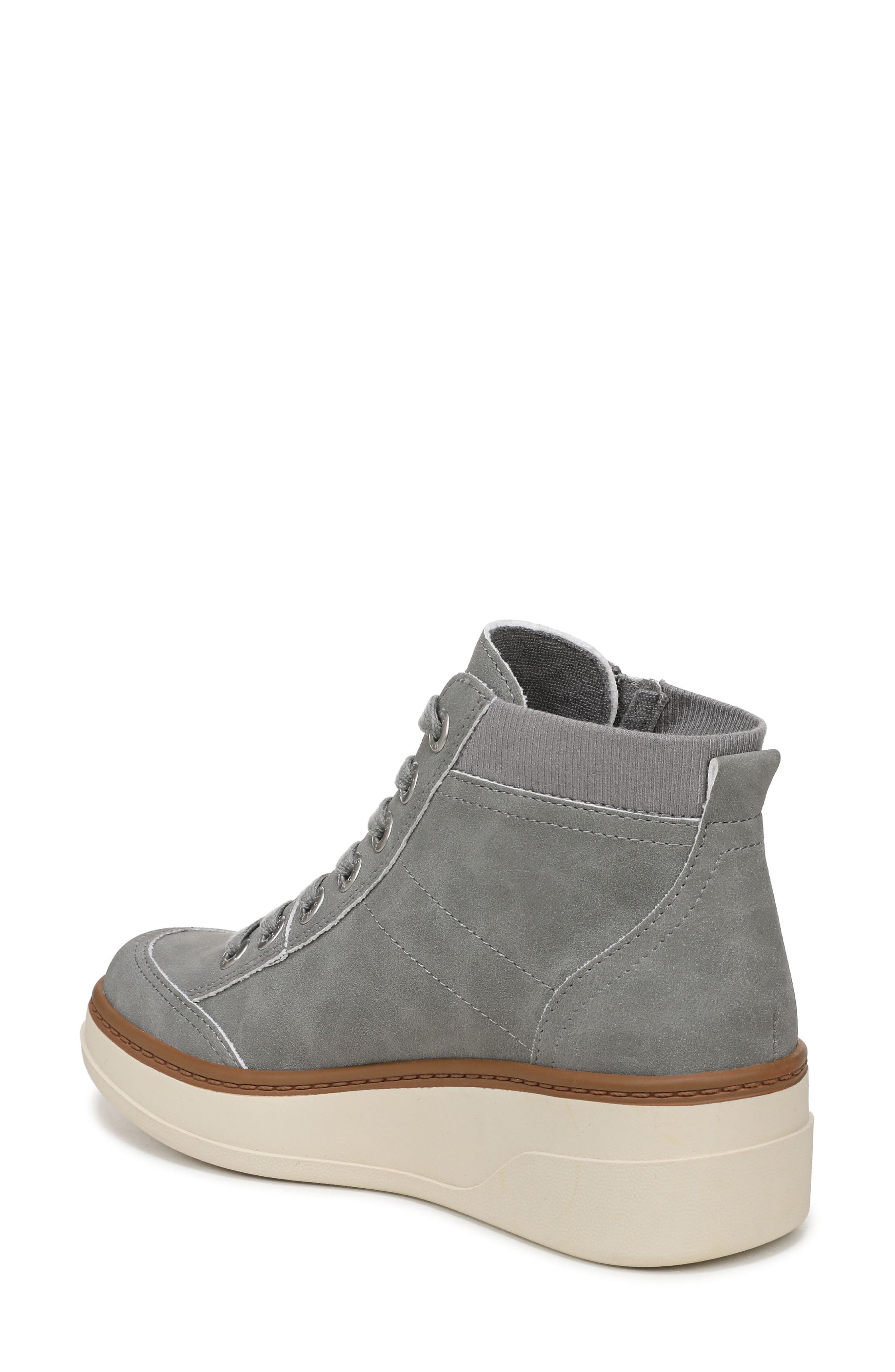 Blowfish Malibu Camden Wedge Sneaker, Alternate, color, Grey Faux Leather