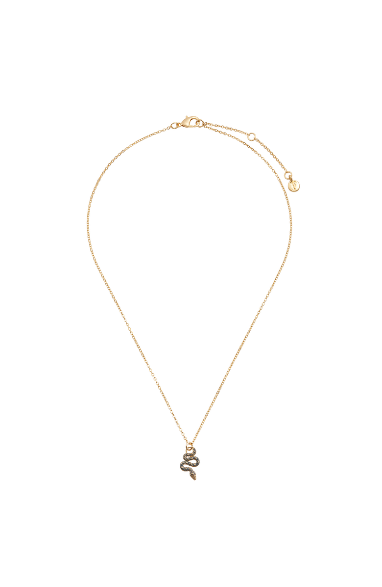 Fable England Celestial Snake Necklace, Alternate, color, Green