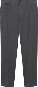 MANGO Check Slim Fit Pants