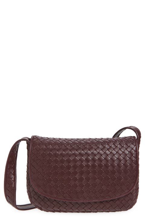 Veneto Intrecciato Leather Messenger Bag