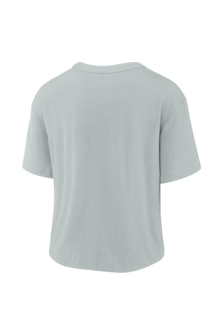 Women's Nike Silver/Black Las Vegas Raiders High Hip Fashion T-Shirt, Alternate, color, Silver