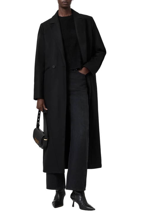 Nellie Double Breasted Wool Blend Coat