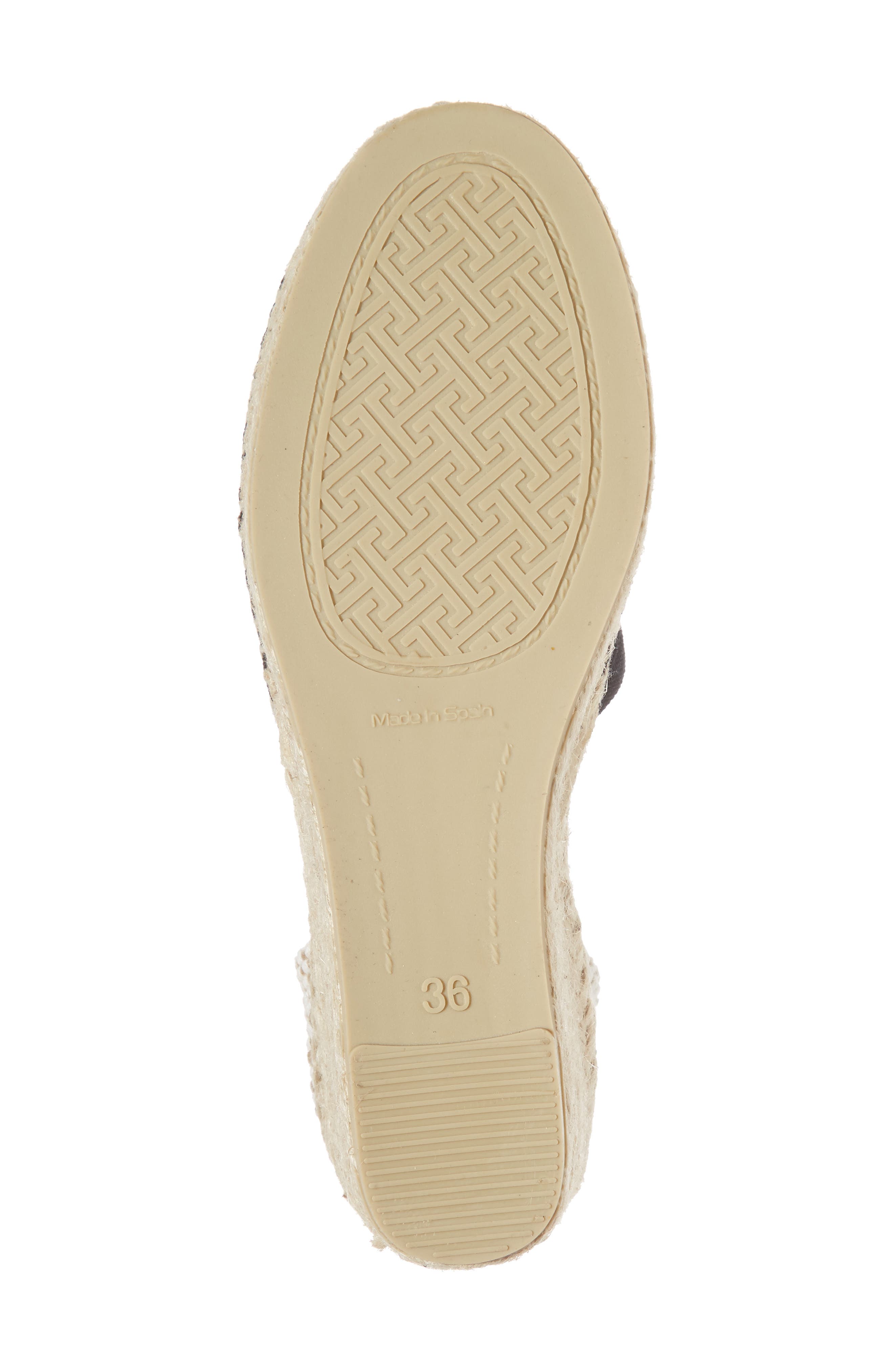 Toni Pons Valencia Wraparound Espadrille Wedge, Alternate, color, Black Fabric