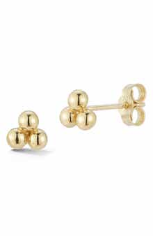 Ember Fine Jewelry Triple Ball Stud Earrings