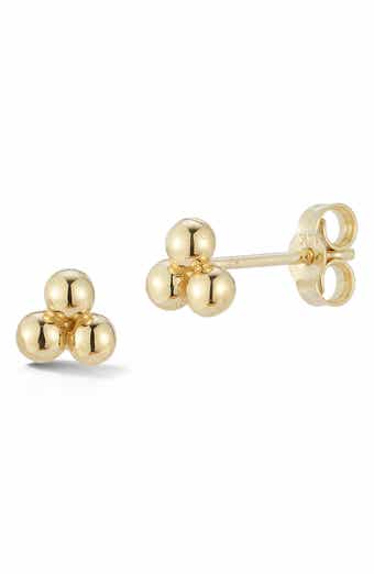 Ember Fine Jewelry Triple Ball Stud Earrings