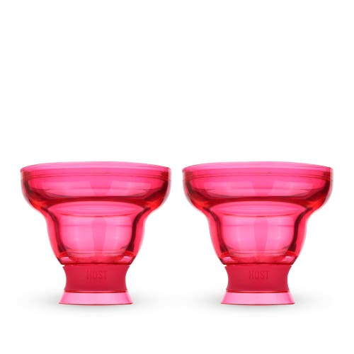 Host Margarita Freeze Cooling Cup Set Of 2 In Punch Pink