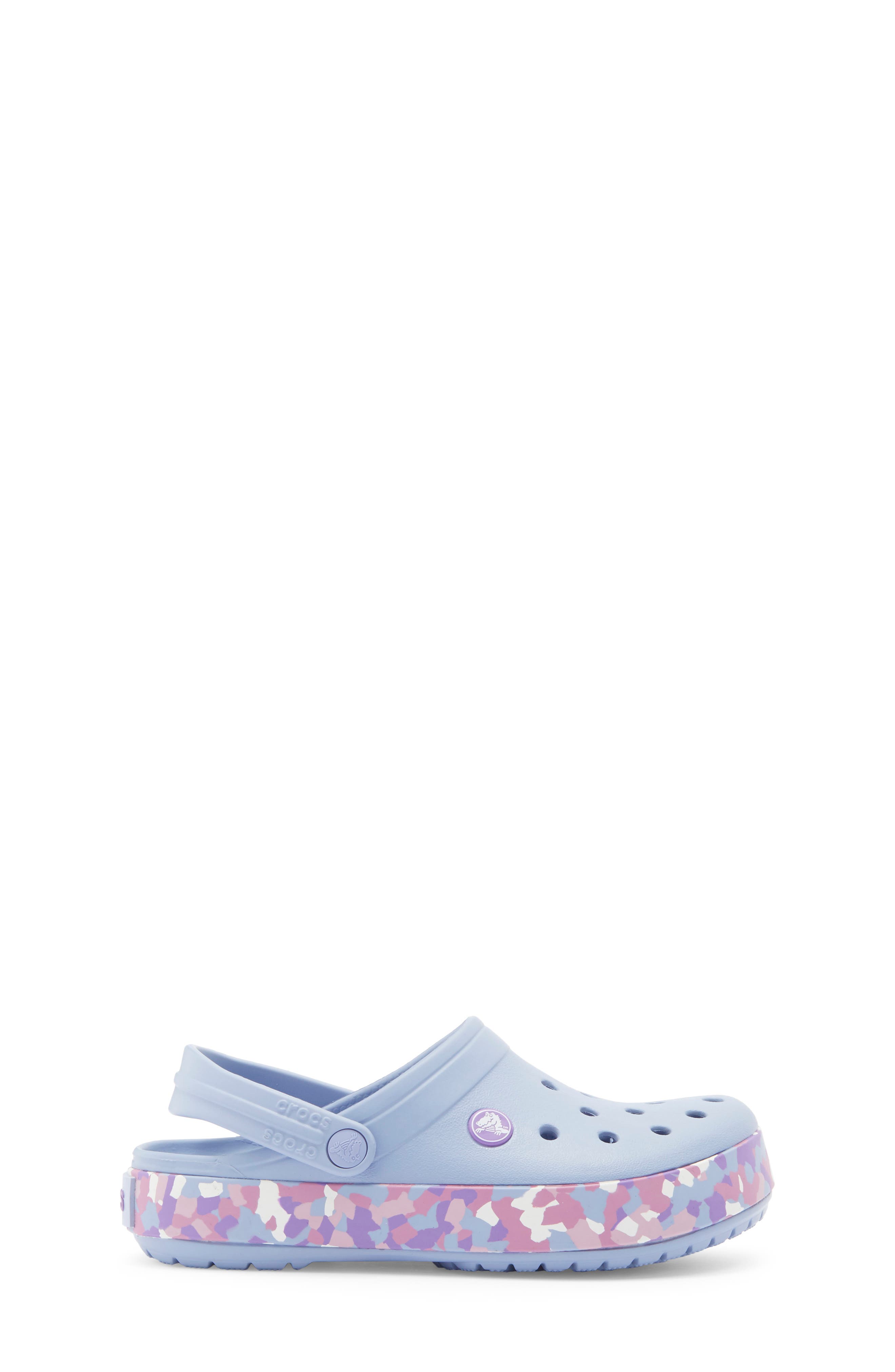 Kids' Glow Confetti Clog, Alternate, color, BLUE HAZE/ MULTI