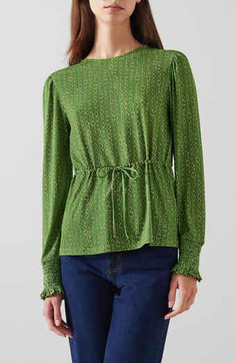 LK Bennett Ellie Chain Print Jersey Top