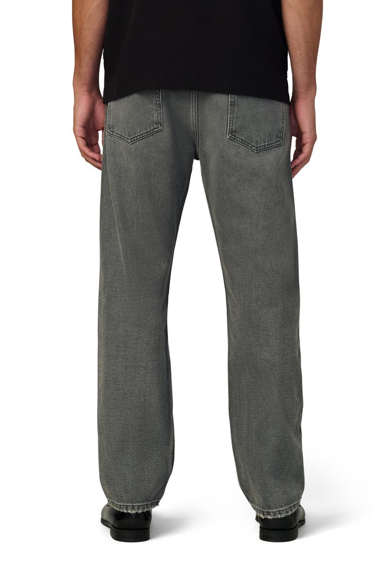 The Relaxed Distressed Straight Leg Jeans, Alternate, color, BLACKBURN