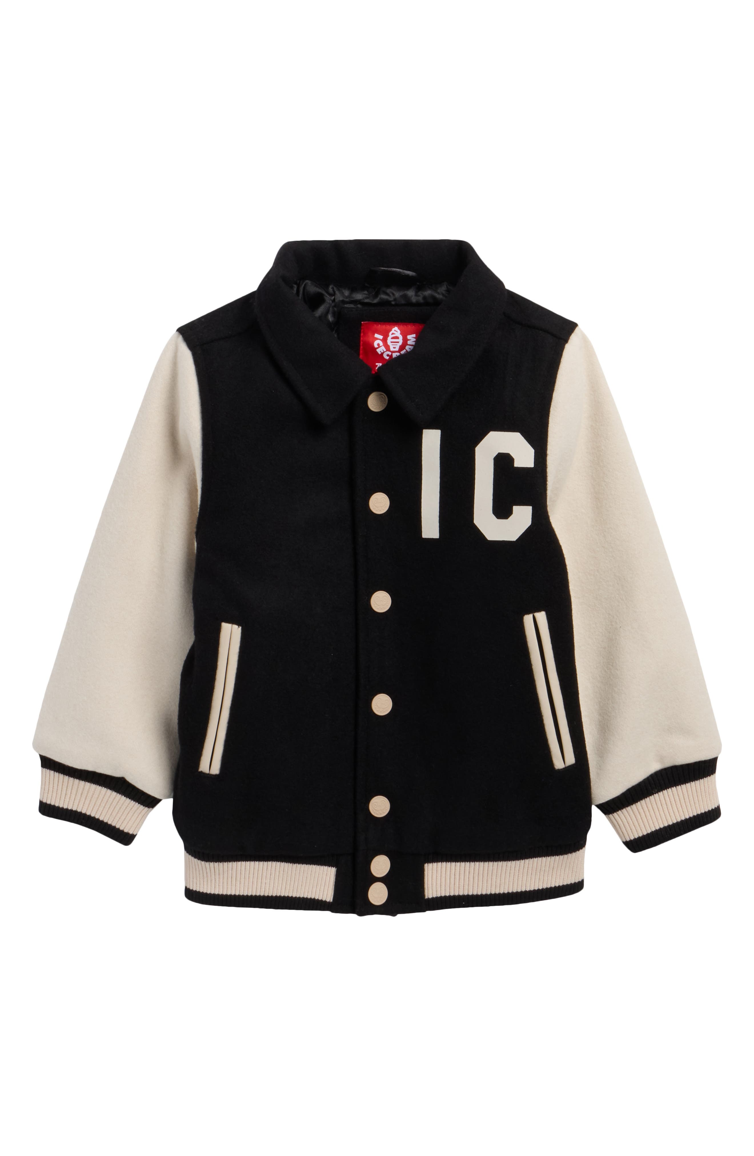 ICECREAM Kids' Constellation Wool Blend Varsity Jacket
