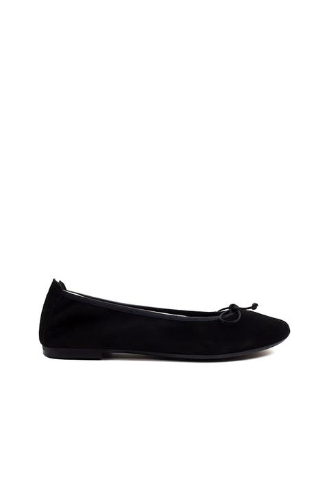 Sofia Elastic Suede Ballet Flat