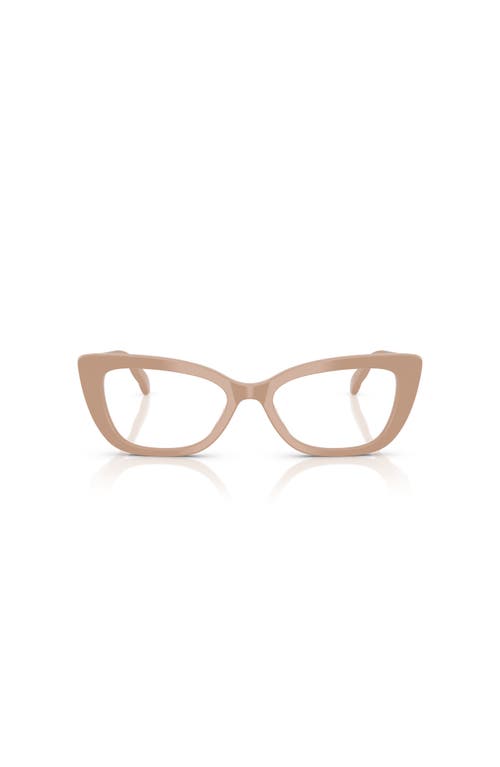 Tory Burch 52mm Cat Eye Optical Glasses In Brown