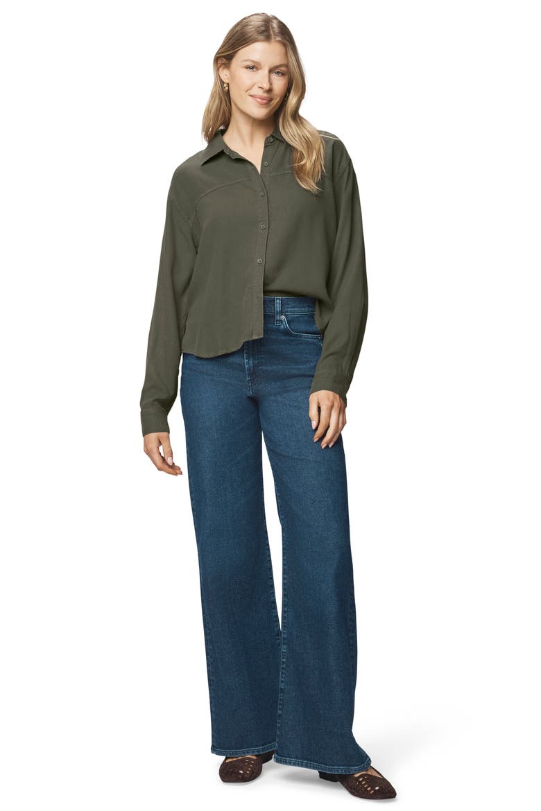 Joanne Button-Up Shirt, Alternate, color, GREEN SPRUCE
