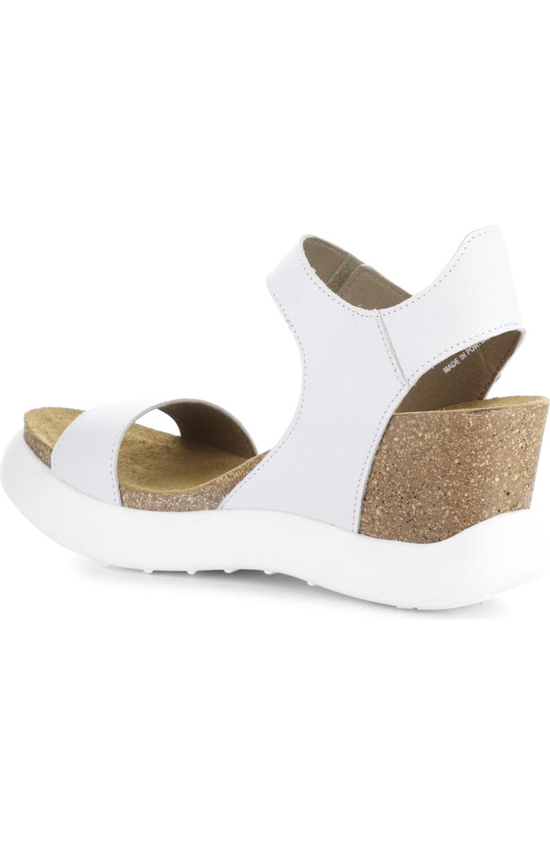 Fly London Gogo Platform Wedge Sandal, Alternate, color, 004 White Mousse