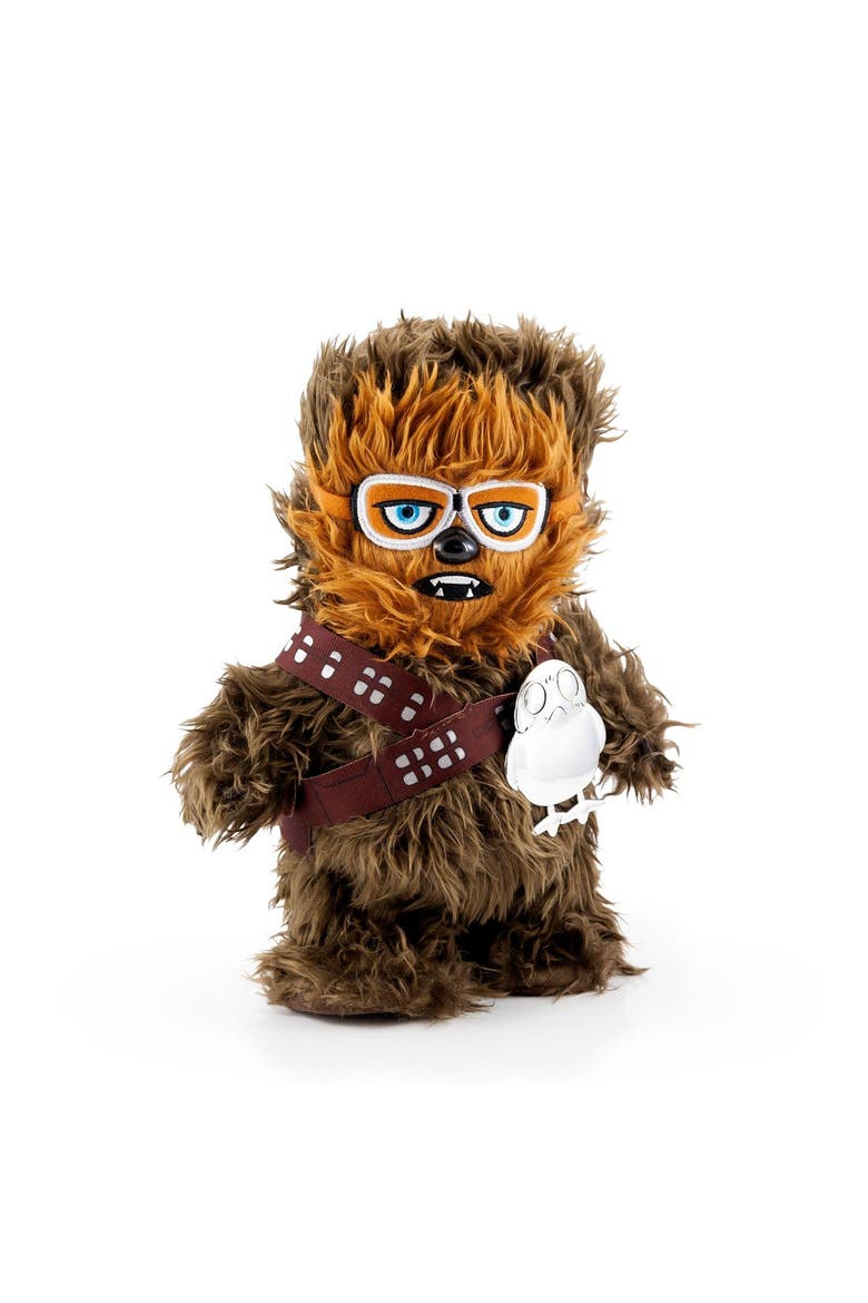 Star Wars Chewbacca Walk n Roar Plush and Porg Pin | 12 inches, Main, color, Brown