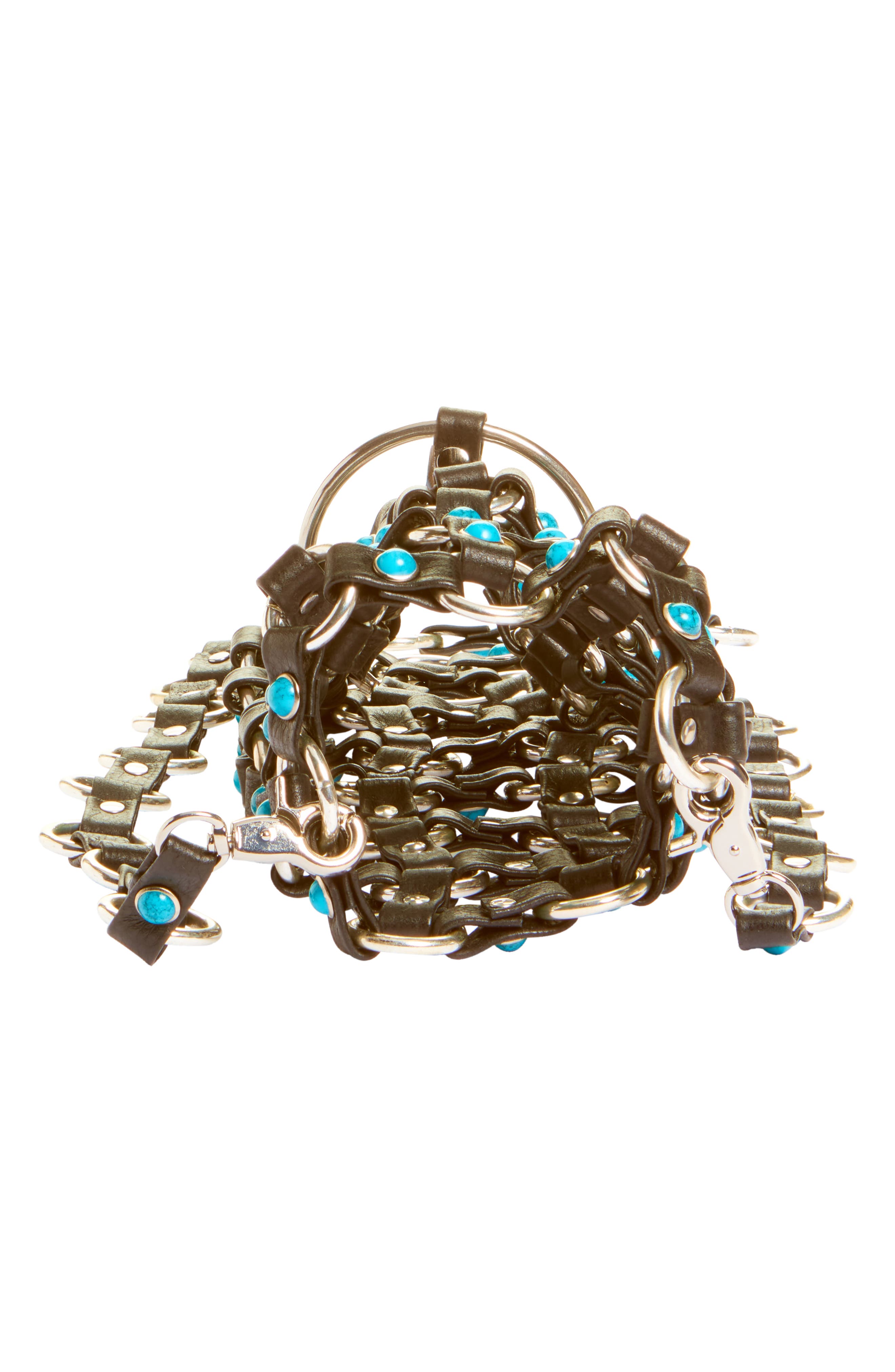 VIDAKUSH Hydration Hero Leather Crossbody Bag, Alternate, color, Turquoise