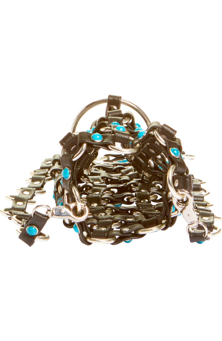 VIDAKUSH Hydration Hero Leather Crossbody Bag, Alternate, color, Turquoise