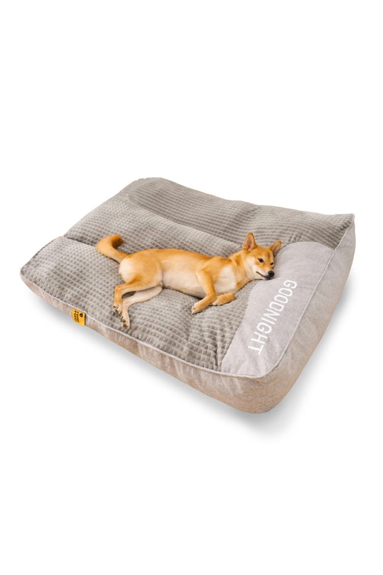 Scratch-resistant Dog Cushion Bed, Main, color, Grey