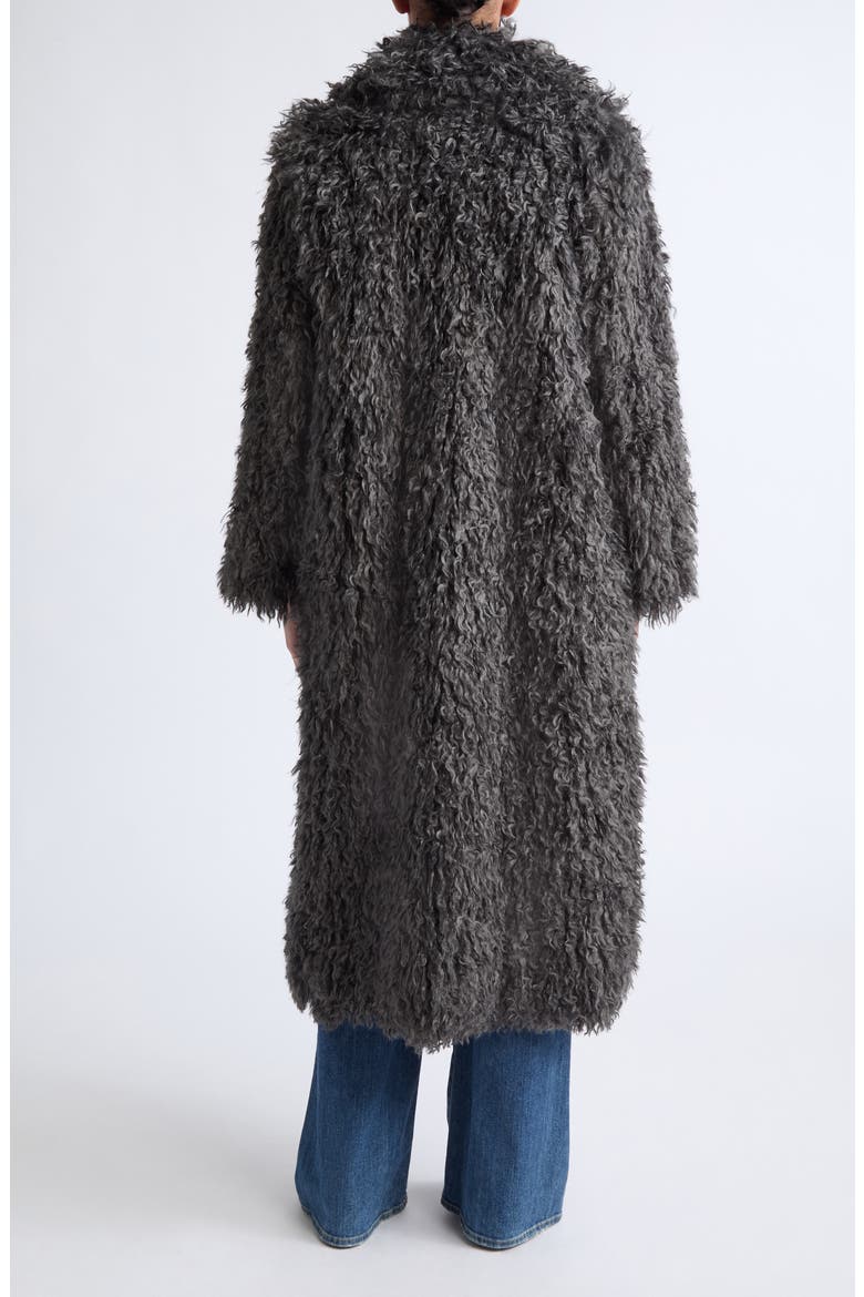 Lizbeth Faux Fur Longline Jacket, Alternate, color, GREY OLIVE