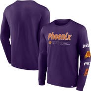 FANATICS Men's Fanatics Branded Purple Phoenix Suns Baseline Long Sleeve T-Shirt