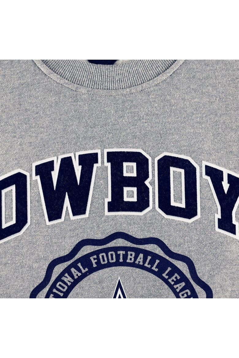 Men's Tommy Hilfiger Heather Gray Dallas Cowboys Ronald Crew Sweatshirt, Alternate, color, Heather Gray