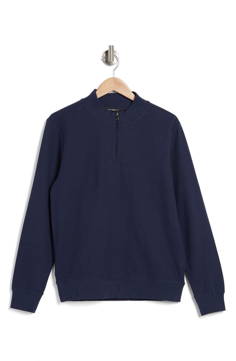 WESTZEROONE Riverbend Half Zip Pullover, Alternate, color, Blue Night