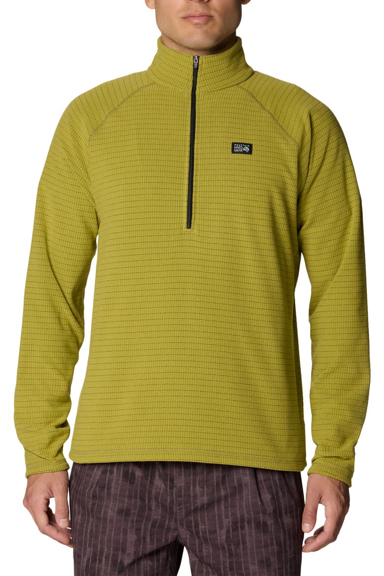 Summit Grid Half-Zip, Main, color, BRIGHT FATIGUE