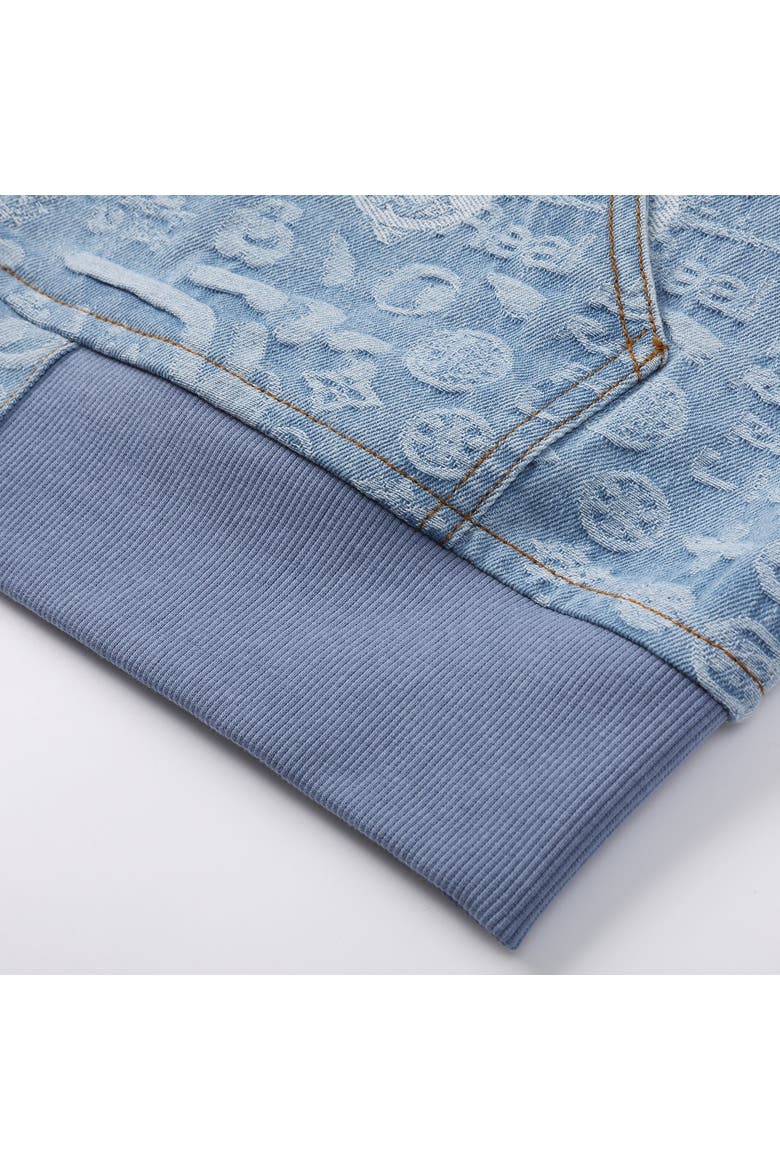 Monogram Hoodie, Alternate, color, Blue