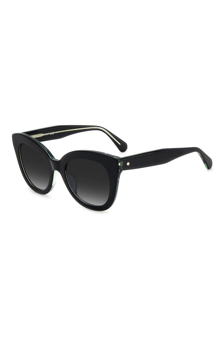 belhas 50mm square sunglasses, Alternate, color, BLACK