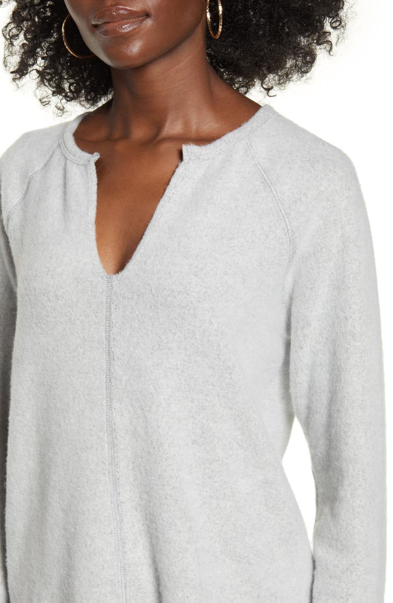 Socialite Split Neck Raglan Top, Alternate, color,
