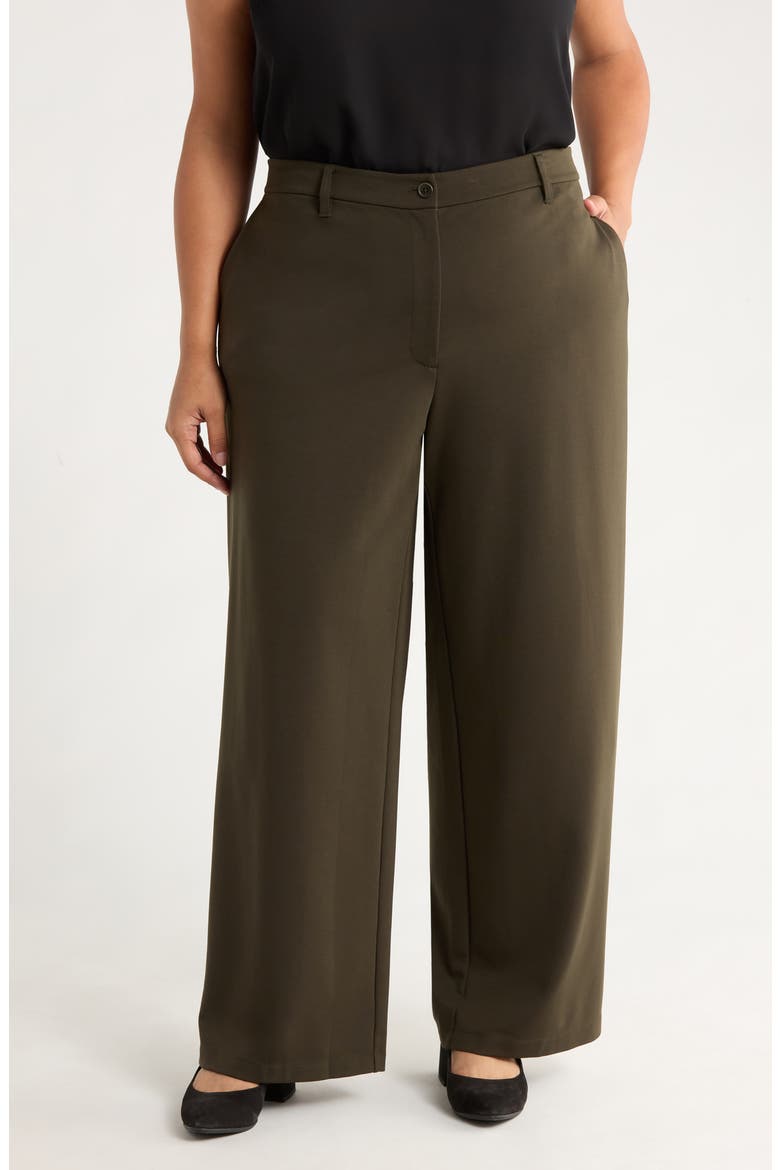 High Waist Wide Leg Pants, Main, color, WOODLAND
