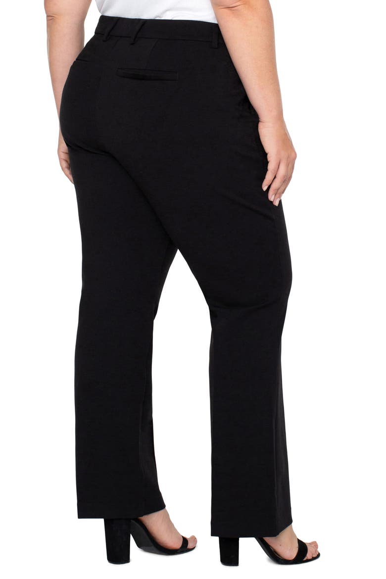 Kelsey Flare Ponte Trousers, Alternate, color, BLACK