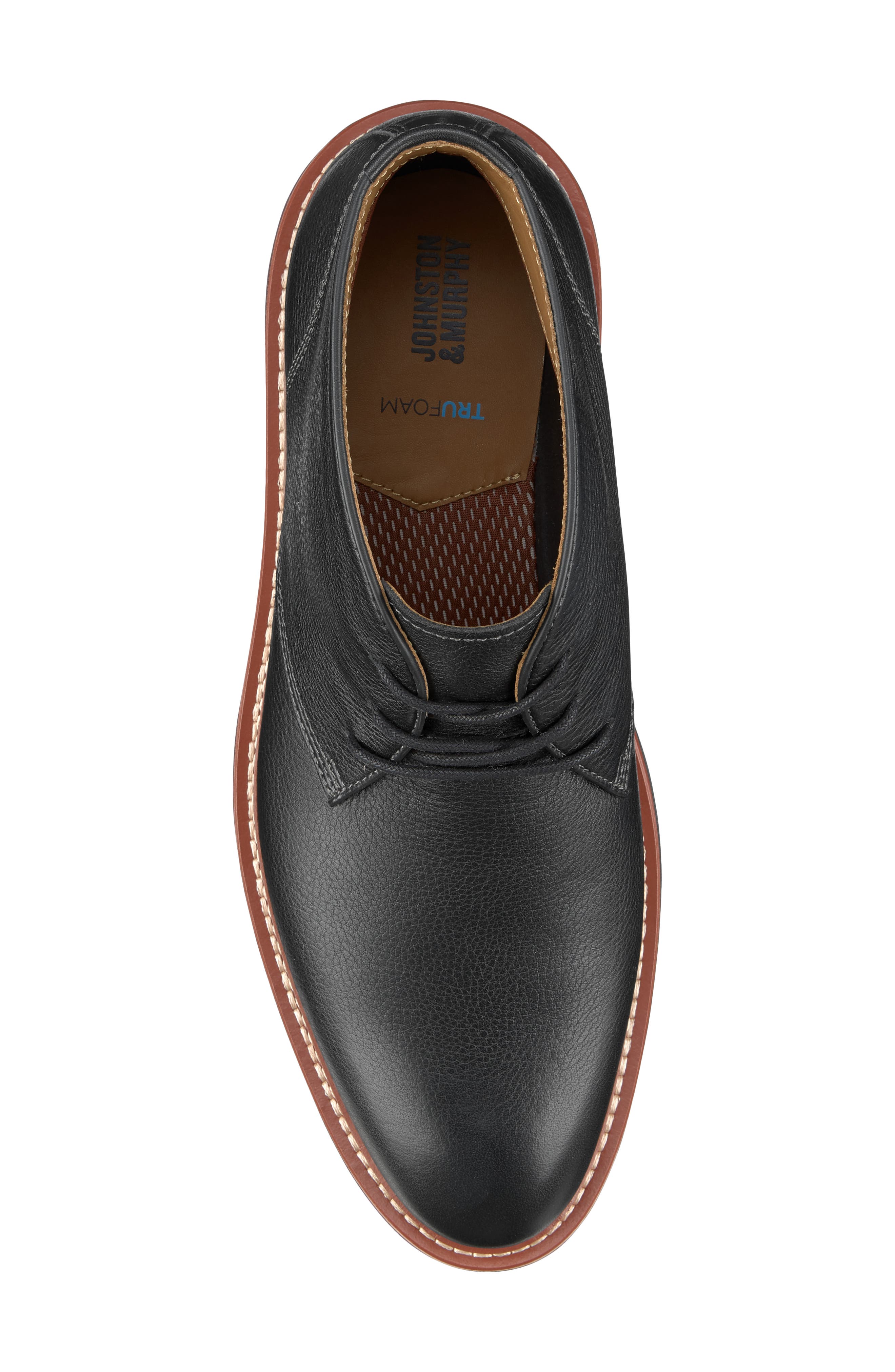 Johnston 
Murphy Upton Chukka, Alternate, color, Black Full Grain