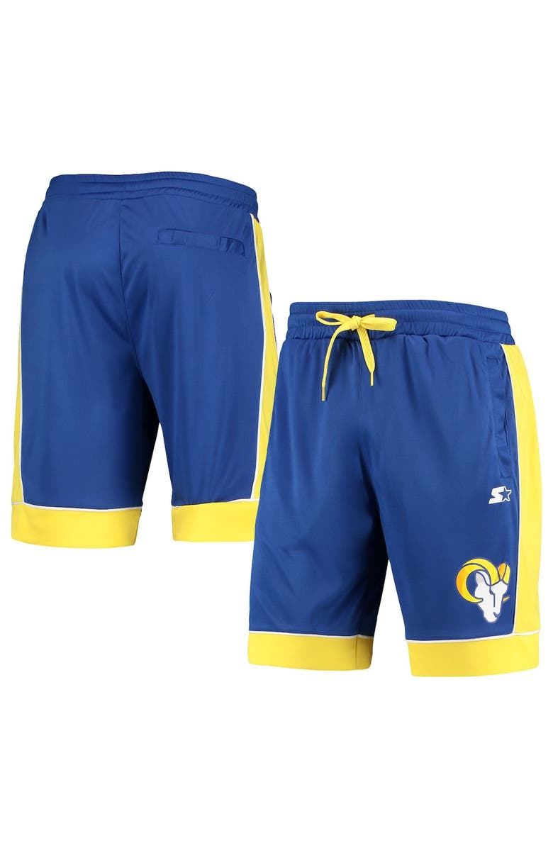 STARTER Men's Starter Royal/Gold Los Angeles Rams Fan Favorite Fashion Shorts, Main, color, Royal