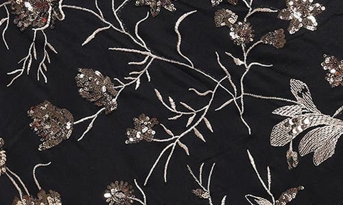 Sl Fashions Embroidered Sequin Cocktail Dress In Multi