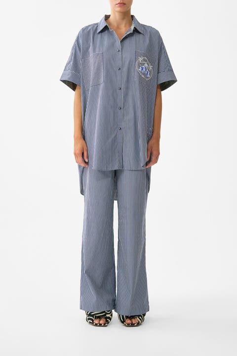 Button Front Lounge Pant