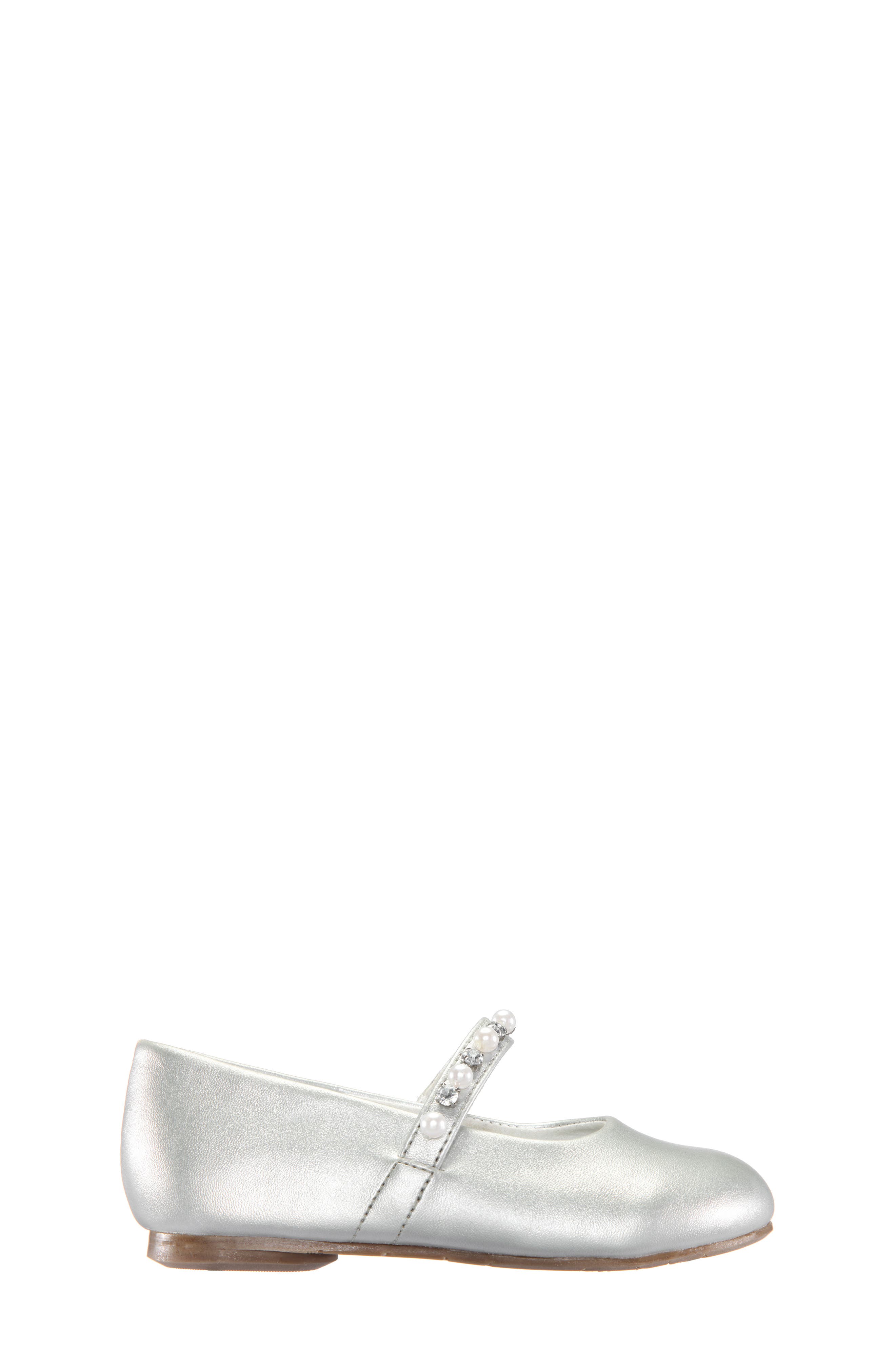 'Nataly-T' Flat, Alternate, color, SILVER