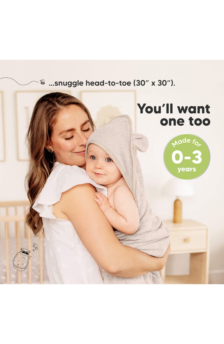 KeaBabies 2-Pack Snuggle Hooded Towels, Alternate, color, Sage