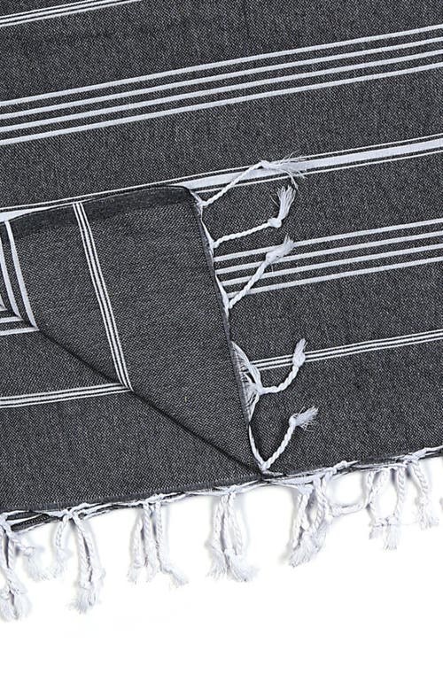Eco Hilana Pure Series Sustainable Turkish Towel In Black
