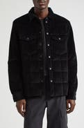 Moncler Grenoble Gelt Quilted Stretch Corduroy Down Shirt Jacket