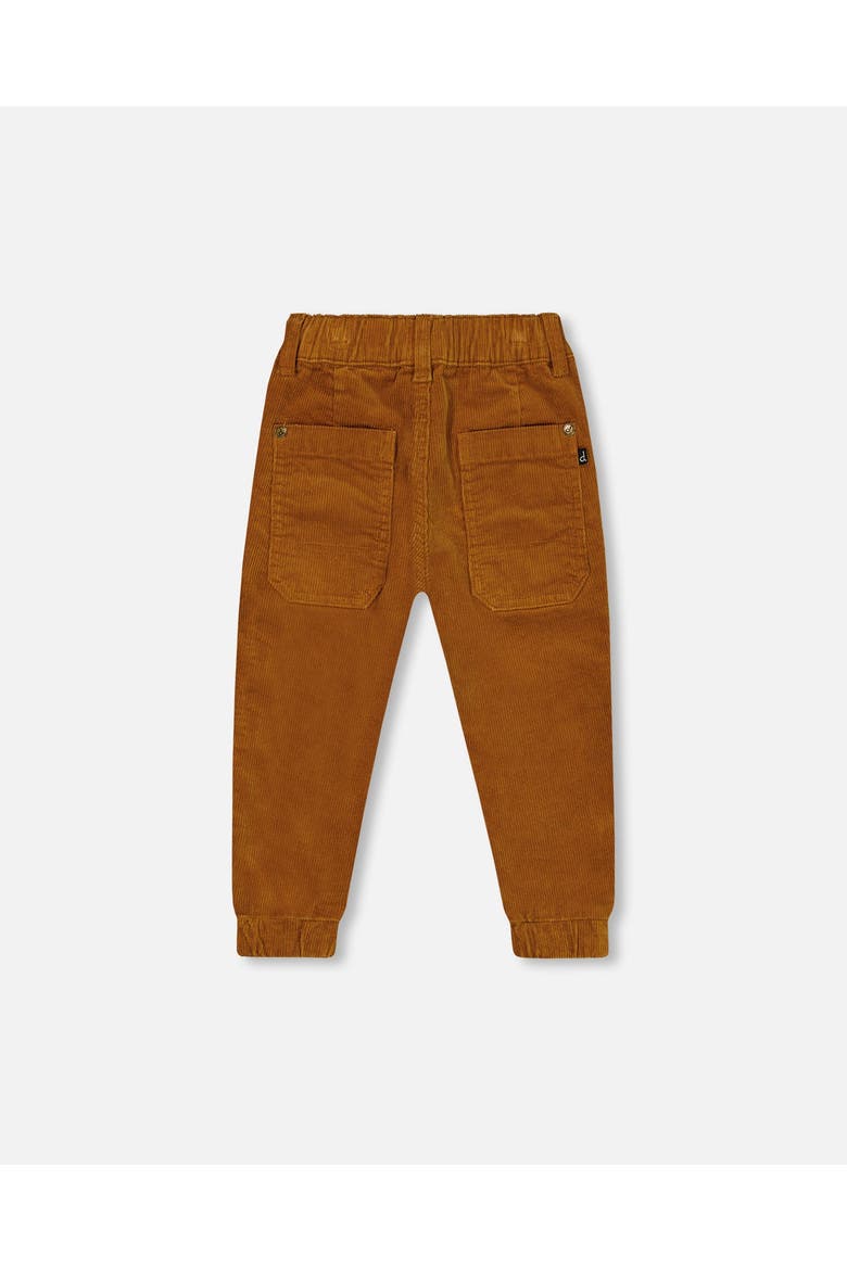 Little Boy's Stretch Corduroy Jogger Pants Caramel Brown, Alternate, color, Chipmunk