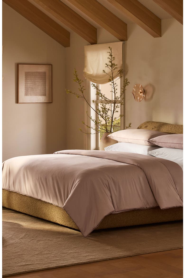 Signature Organic Cotton Comforter & Shams Set, Alternate, color, DUSTY ROSE