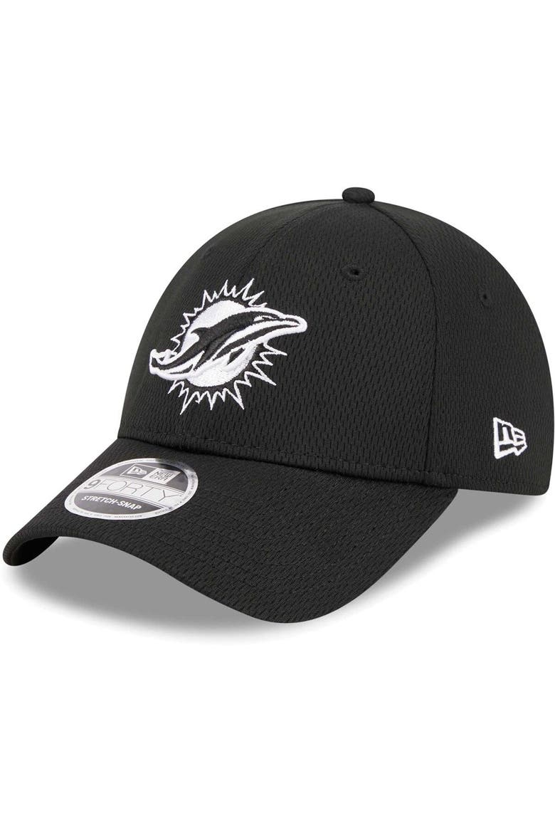 Men's New Era Black Miami Dolphins  Main B-Dub 9FORTY Adjustable Hat, Main, color, Black