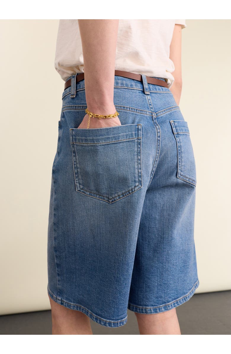 Baukjen Britney Stretch Denim Shorts, Alternate, color, Light Indigo