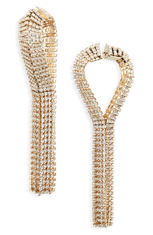Rabanne Crystal Chain Fringe Earrings