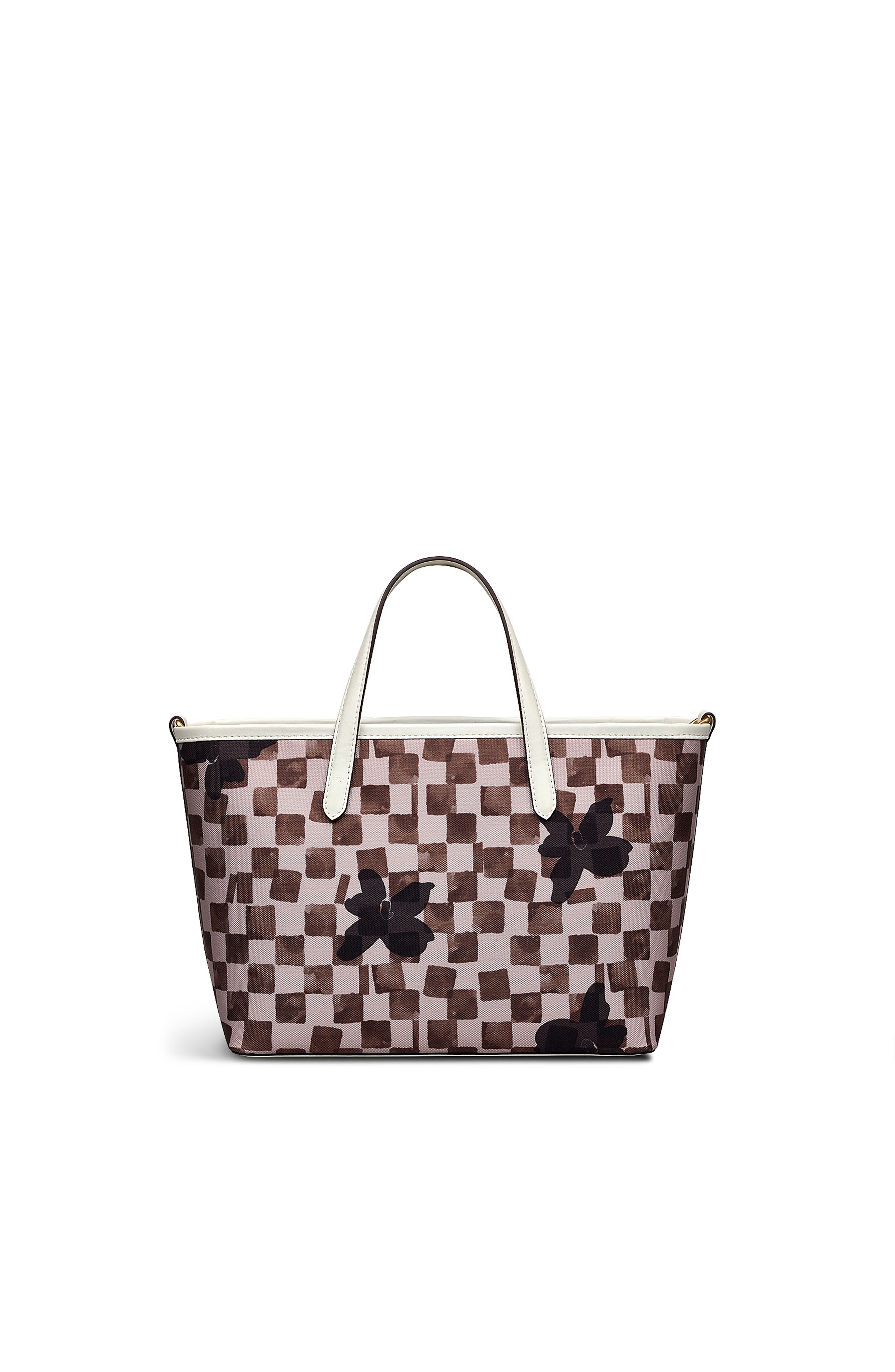 Radley Southwell Gardens - Check Medium Open Top Satchel Bag, Alternate, color, Stone