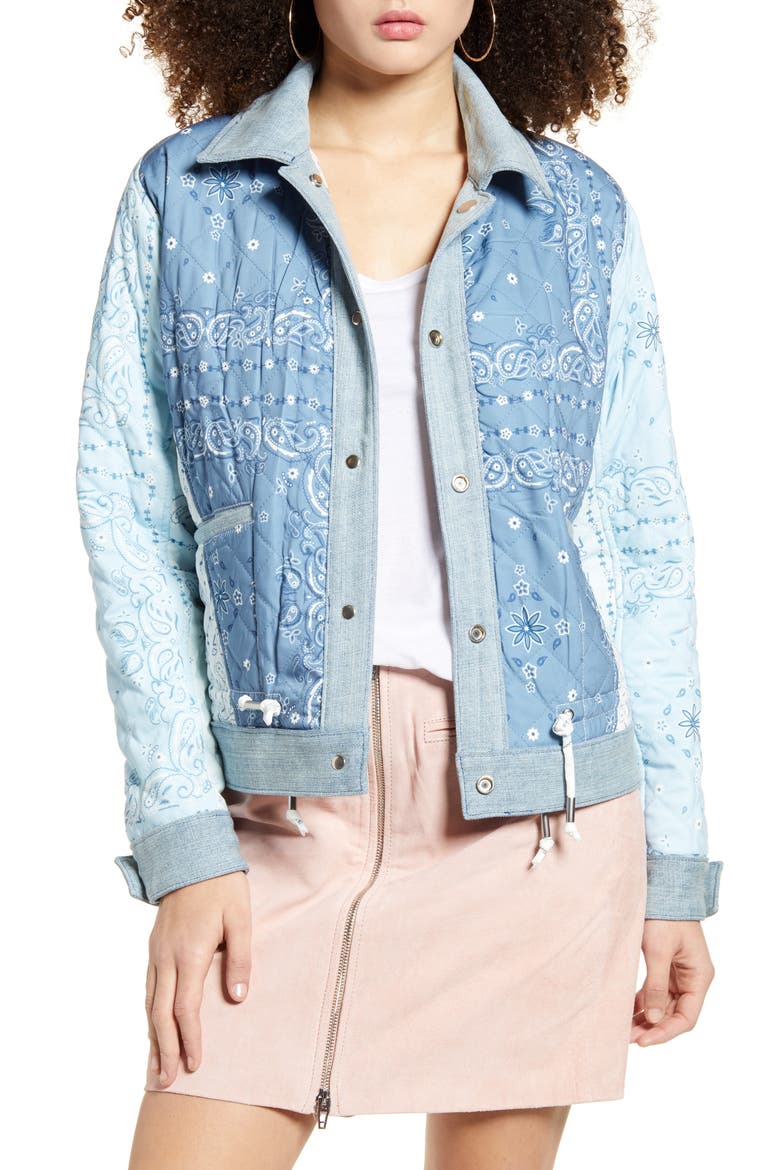 Reversible Denim Jacket, Alternate, color, SUMMER BREEZE