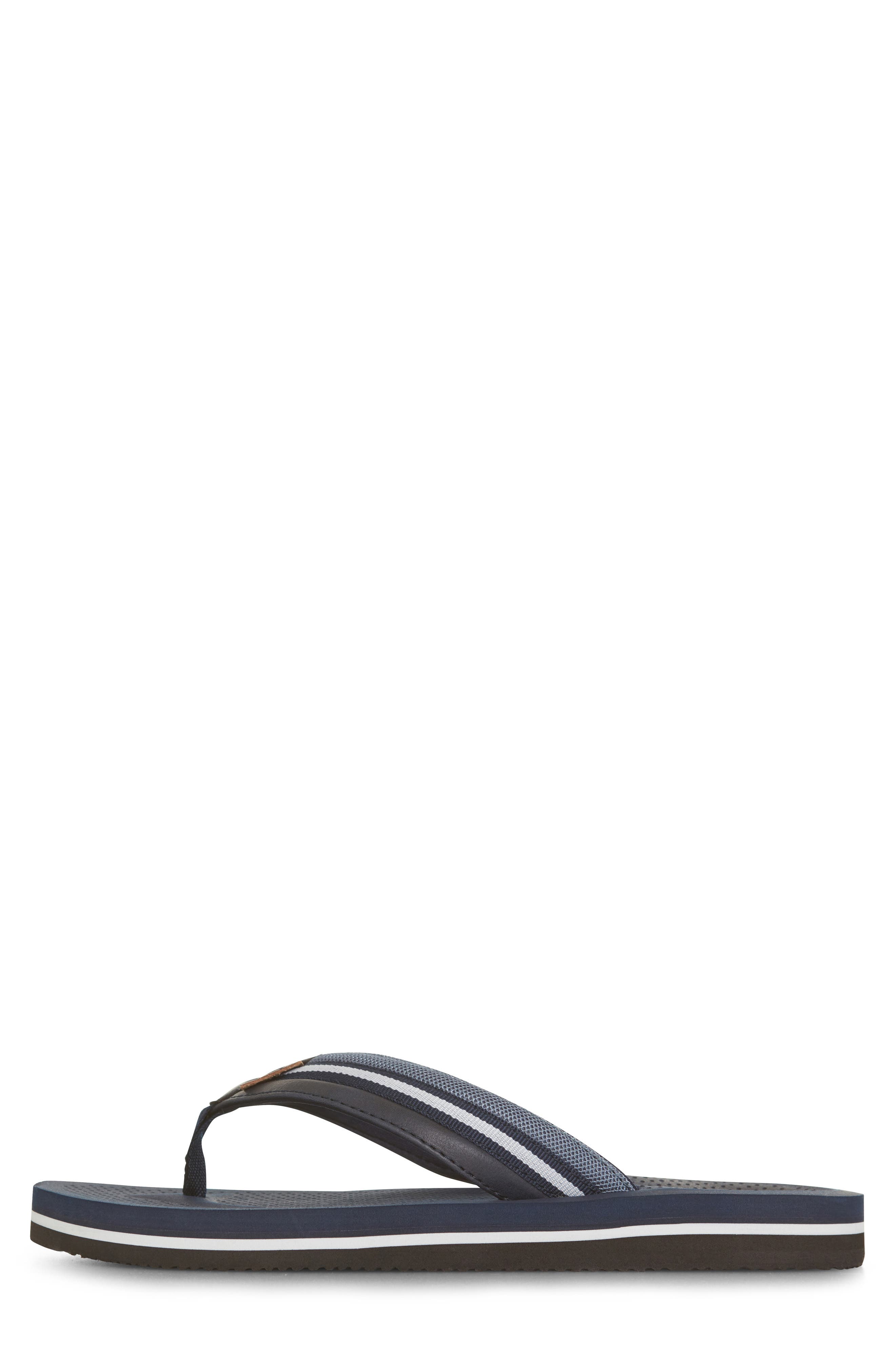James Canvas Flip Flop, Alternate, color, NAVY