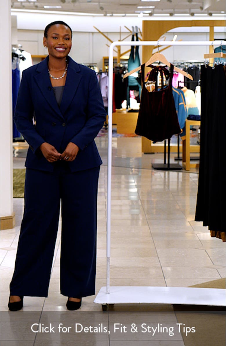 Jacy Velvet Halter Top, sales video thumbnail