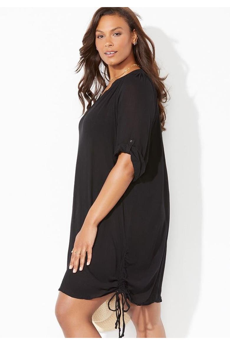 Abigail Cover Up Tunic, Alternate, color, Black